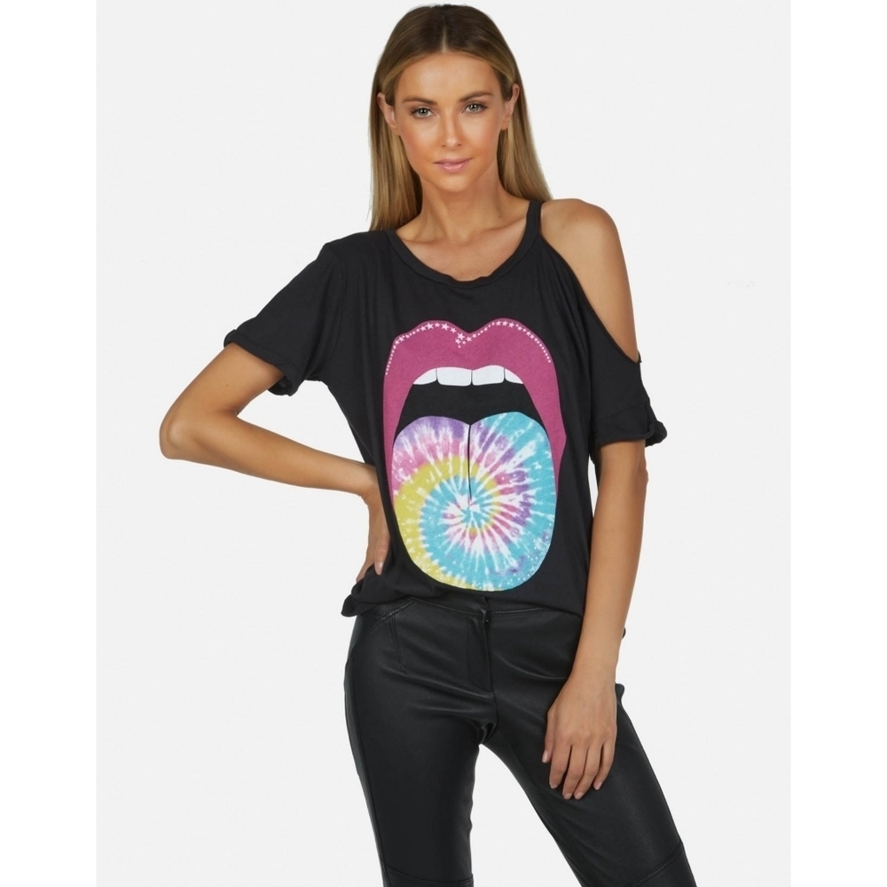 LAUREN MOSHI // ltd ed amara journey departure symmetric shoulder cut out tee - Picture 3 of 15